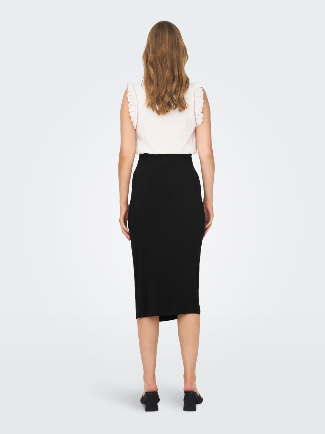 Mama midi ruching detail skirt