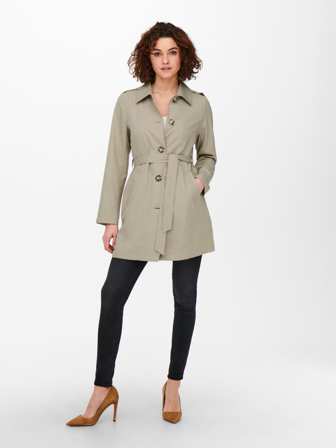 Short belted Trenchcoat