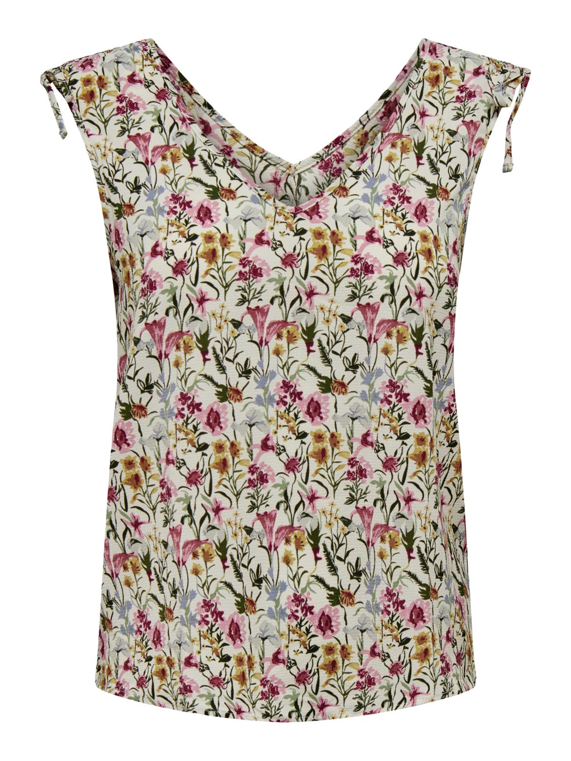 V-Neck Top With Strap Details