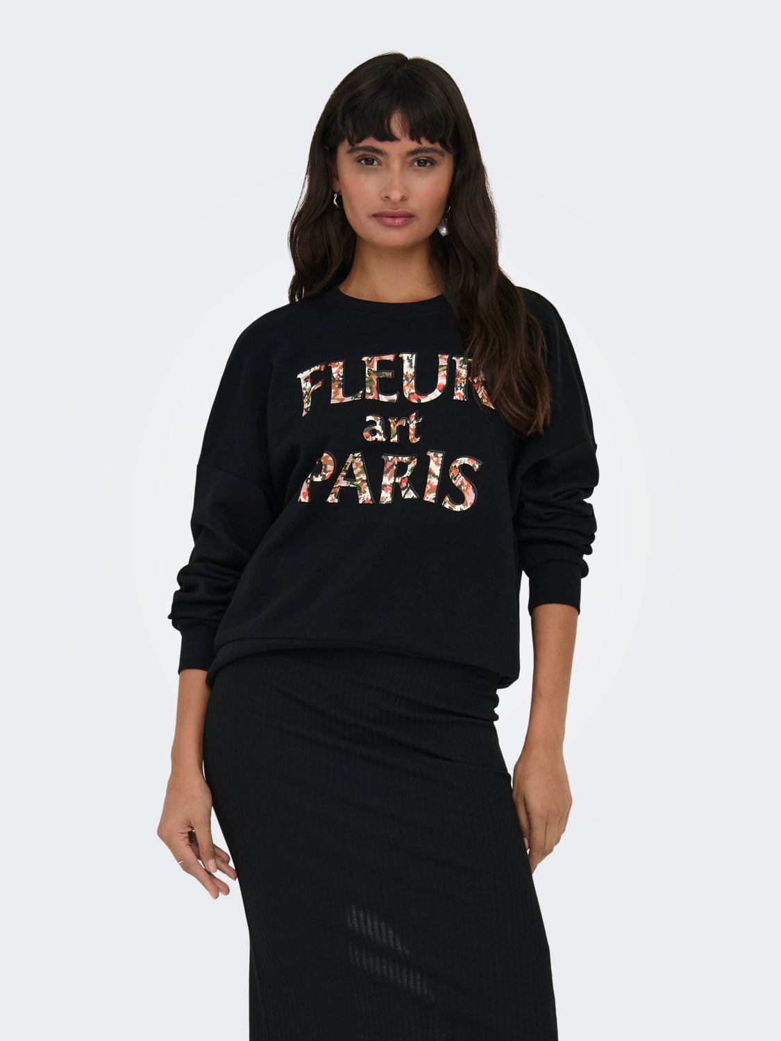 O-neck sweatshirt with print