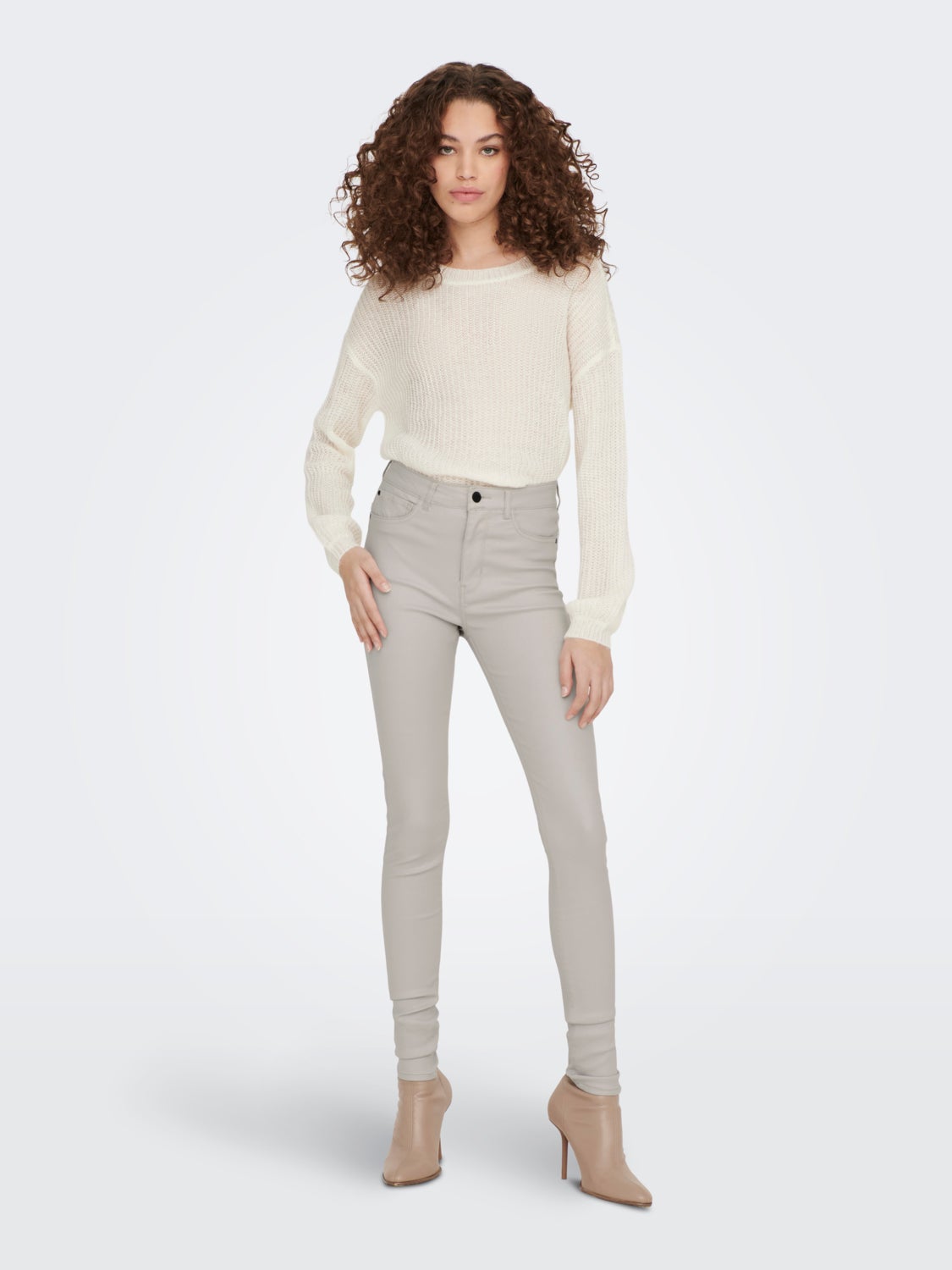 JDYNew thunder coated high Skinny fit jeans