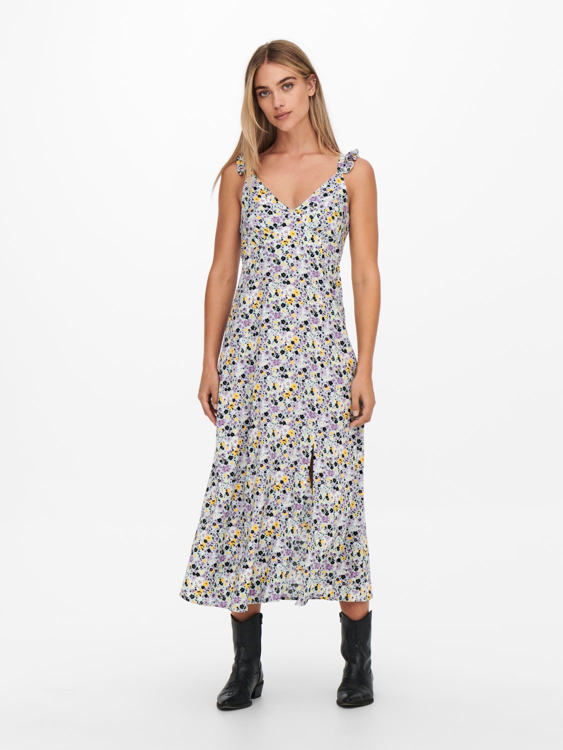 Midi Cutout detailed strap Dress