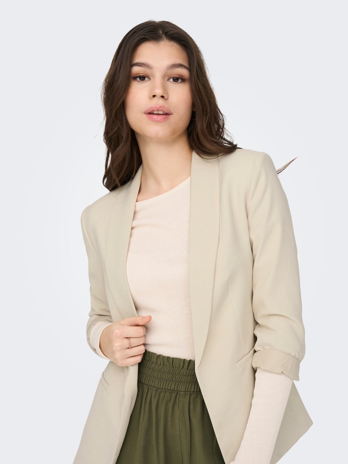 Loose Fit Open Blazer