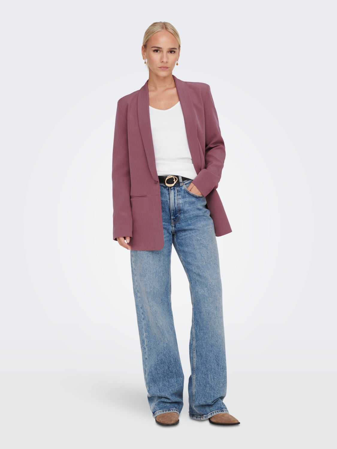 Classic box fit blazer