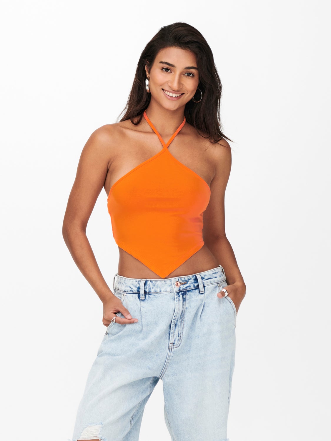 Regular Fit Halter neck Top