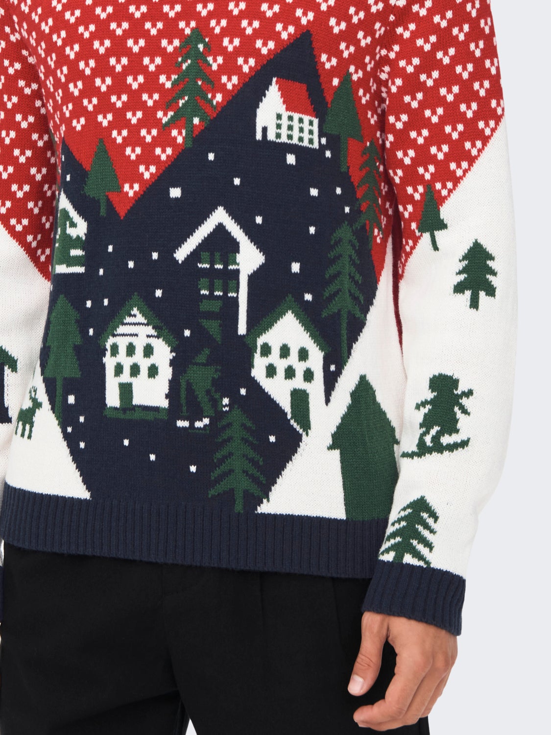 Christmas knitted pullover