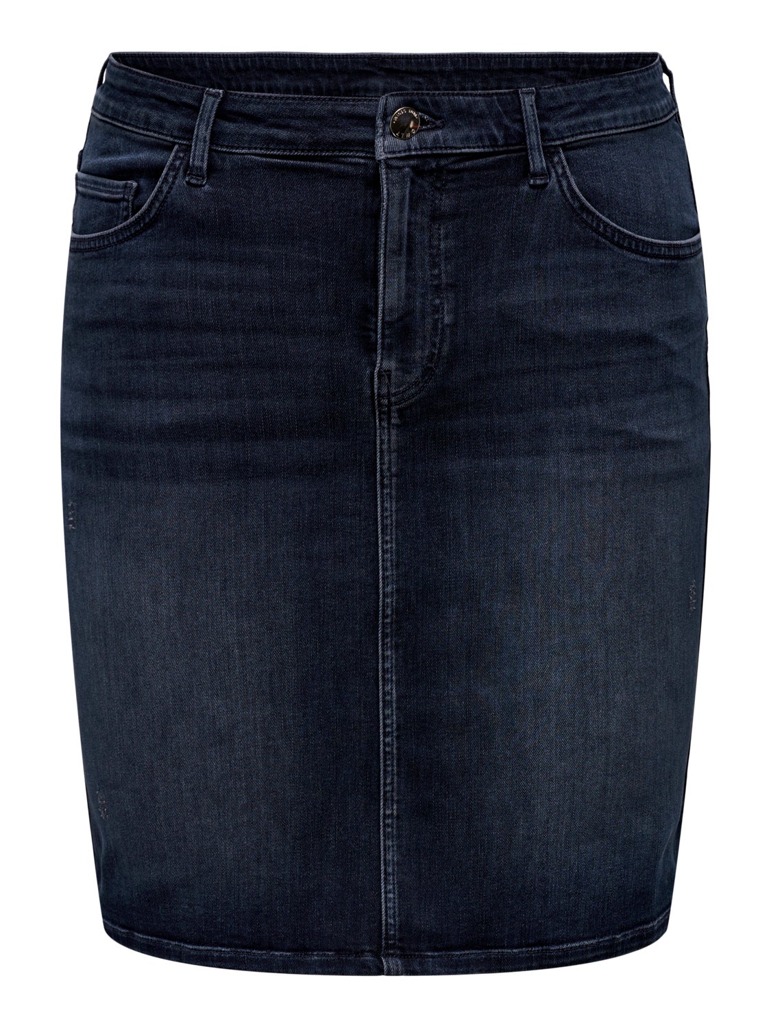 Curvy mini denim skirt