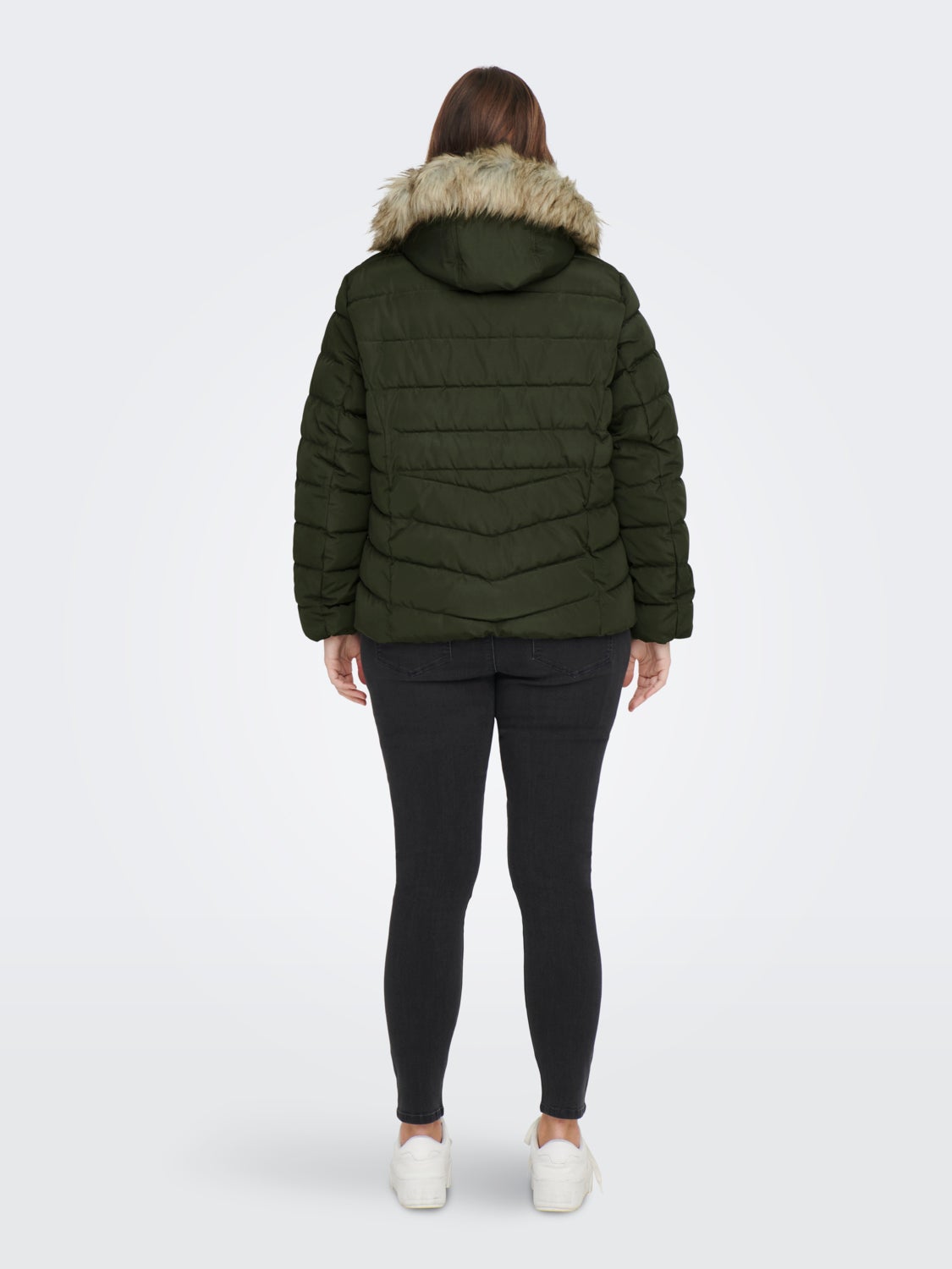 Curvy quilted hood Jacket