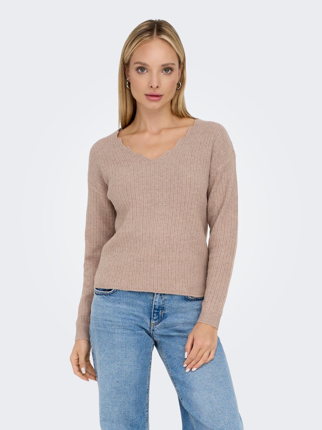 V-neck knit
