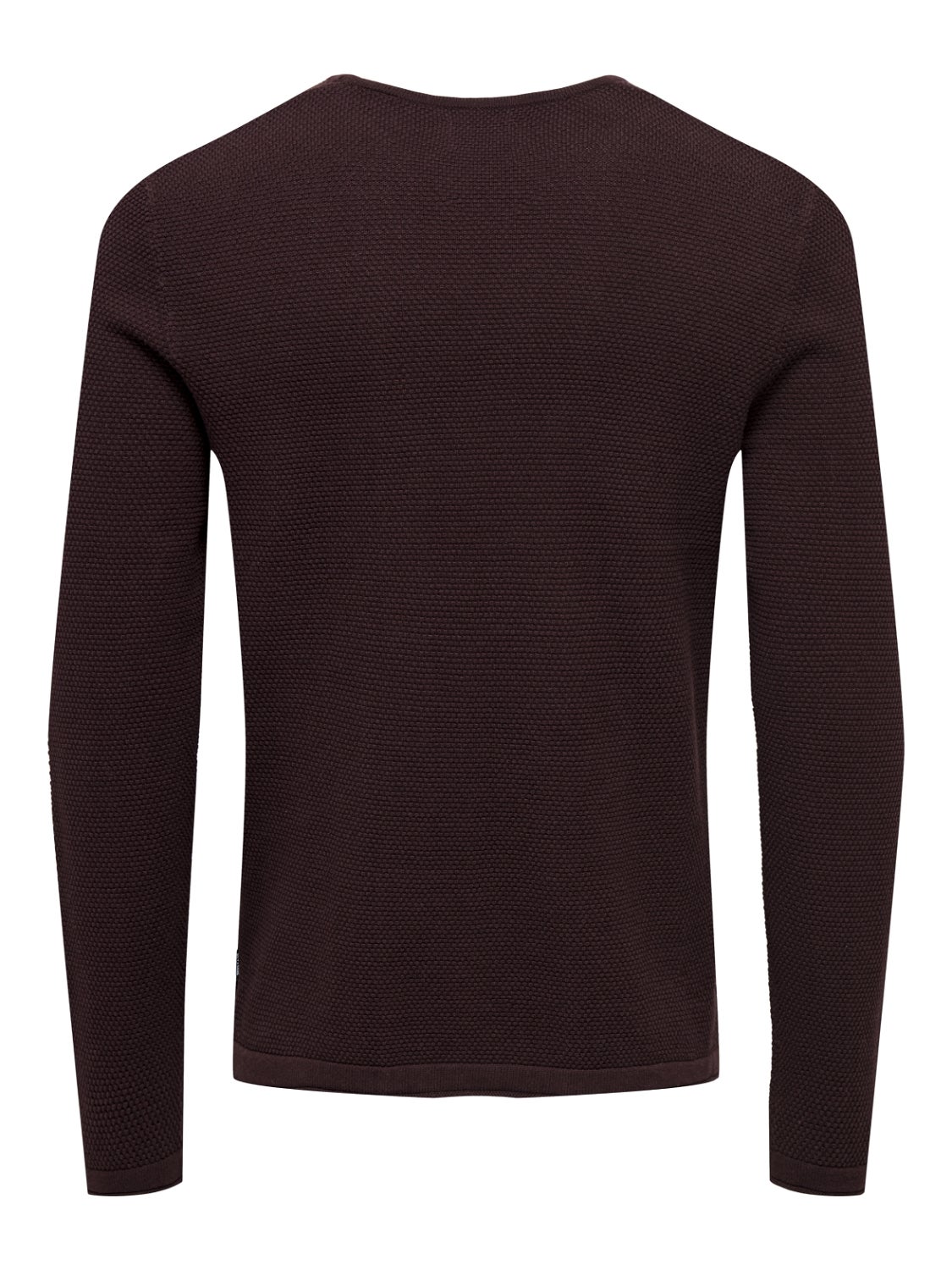 Knitted pullover crew neck