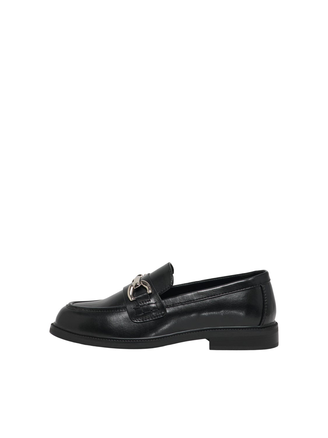 Faux leather loafers