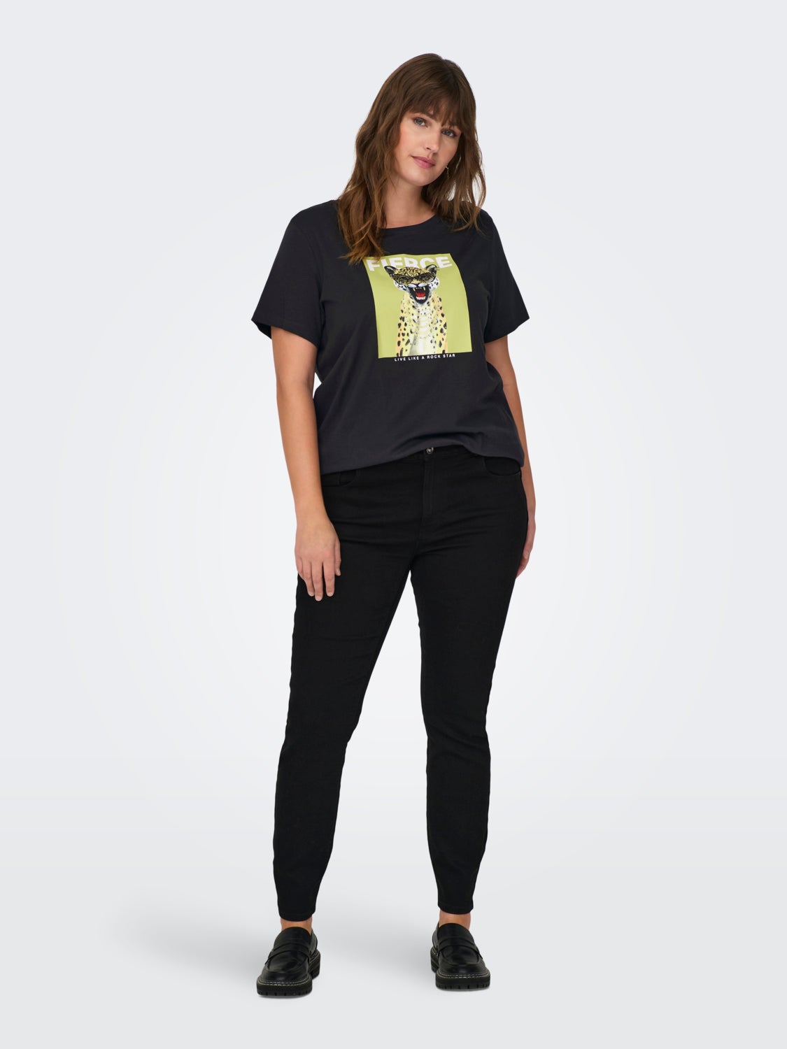 Curvy CARDAISY REG PUSH UP ANK skinny fit jeans