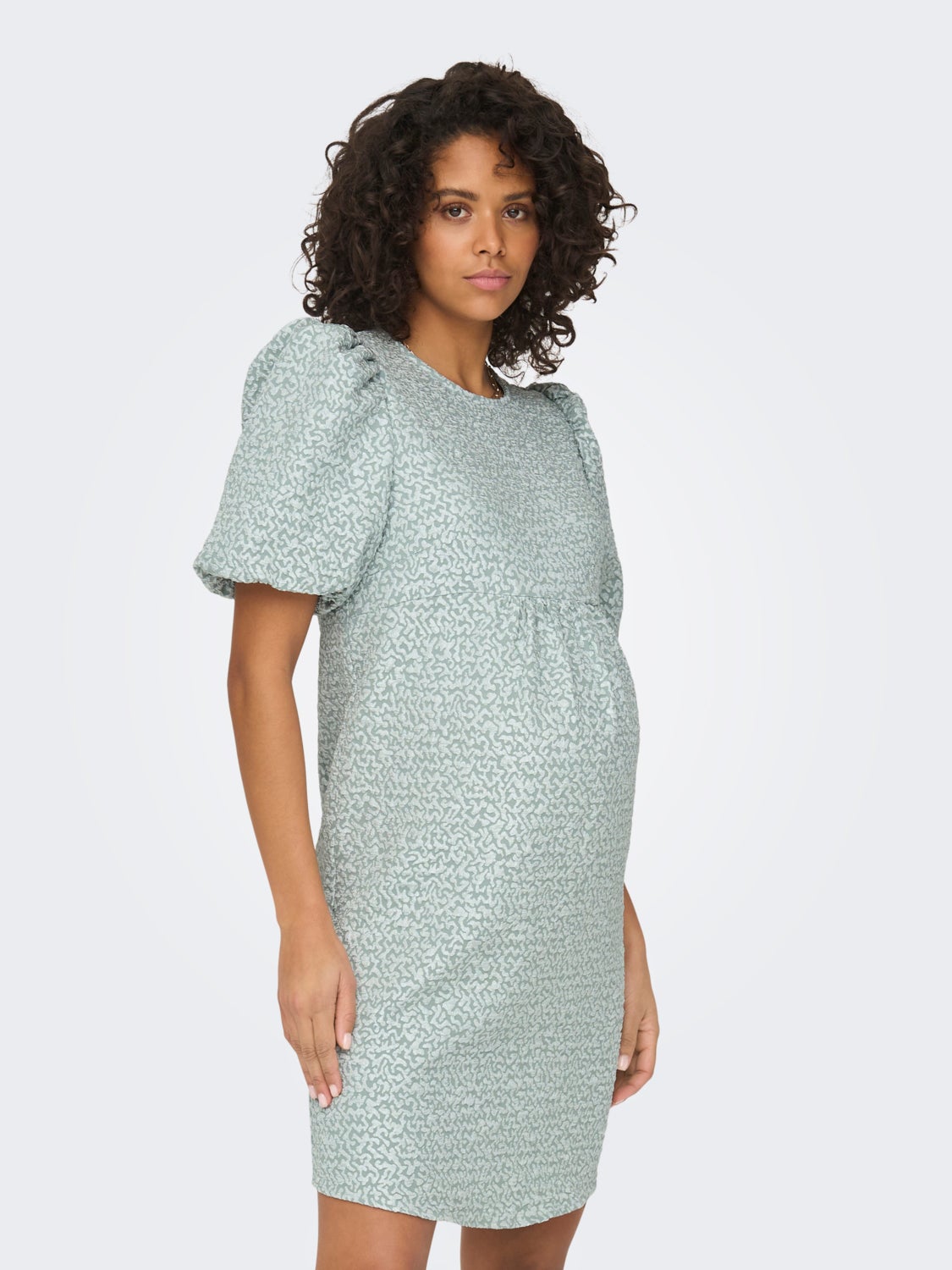 Mama puff sleeve dress