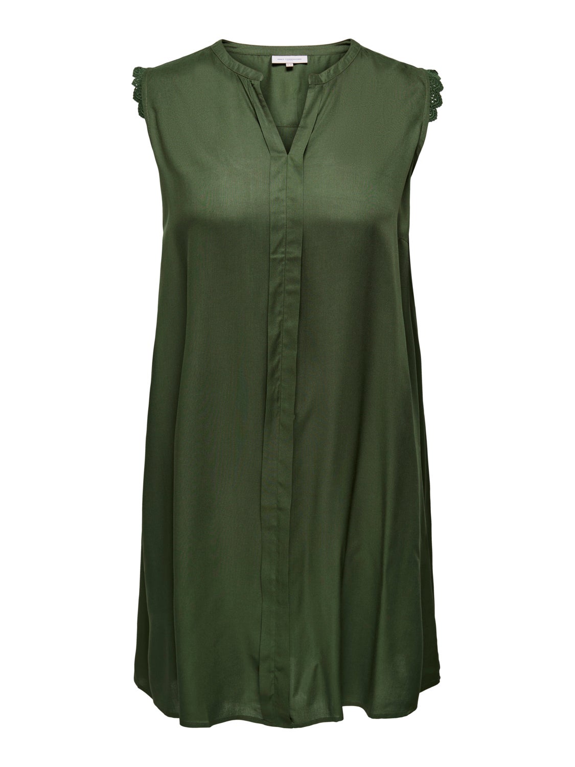 Curvy viscose fitted Sleeveless dress