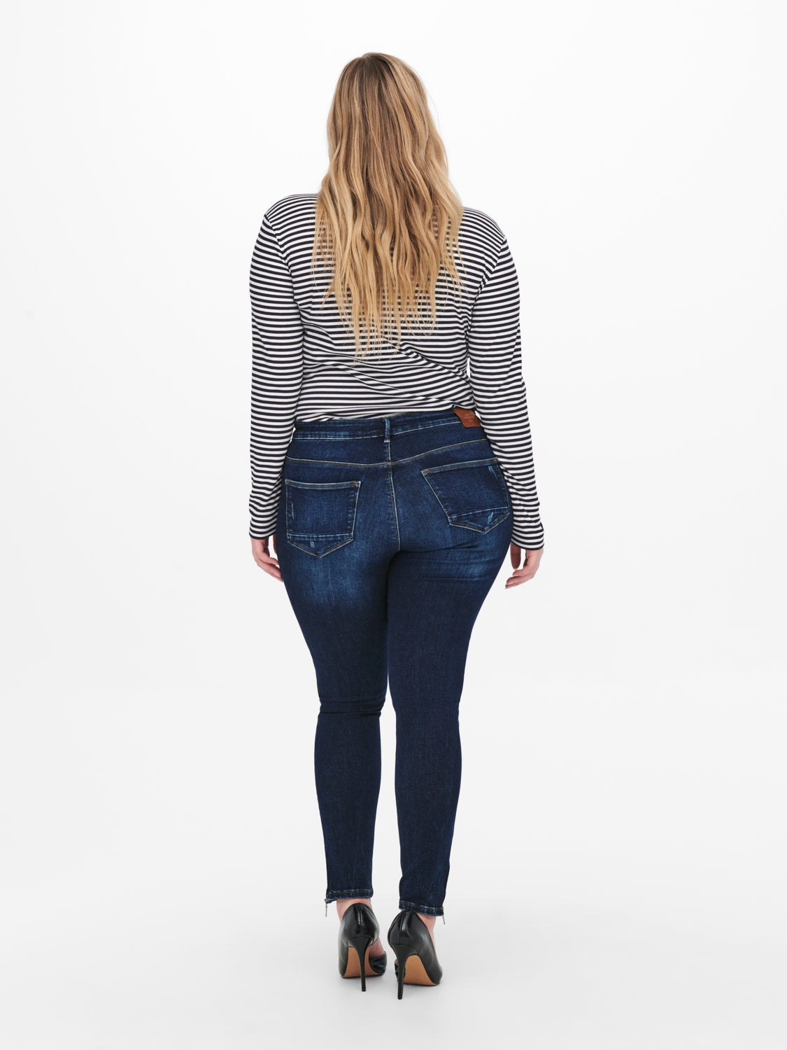 Curvy CARKarla Destroyed Ankle high waisted skinny jeans