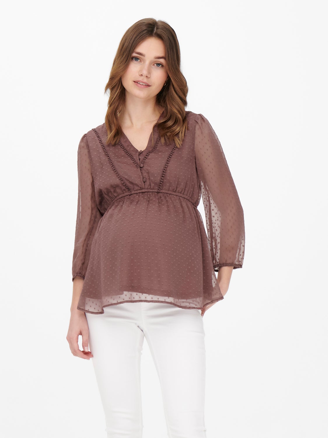 Mama 3/4 sleeved 3/4 sleeved top