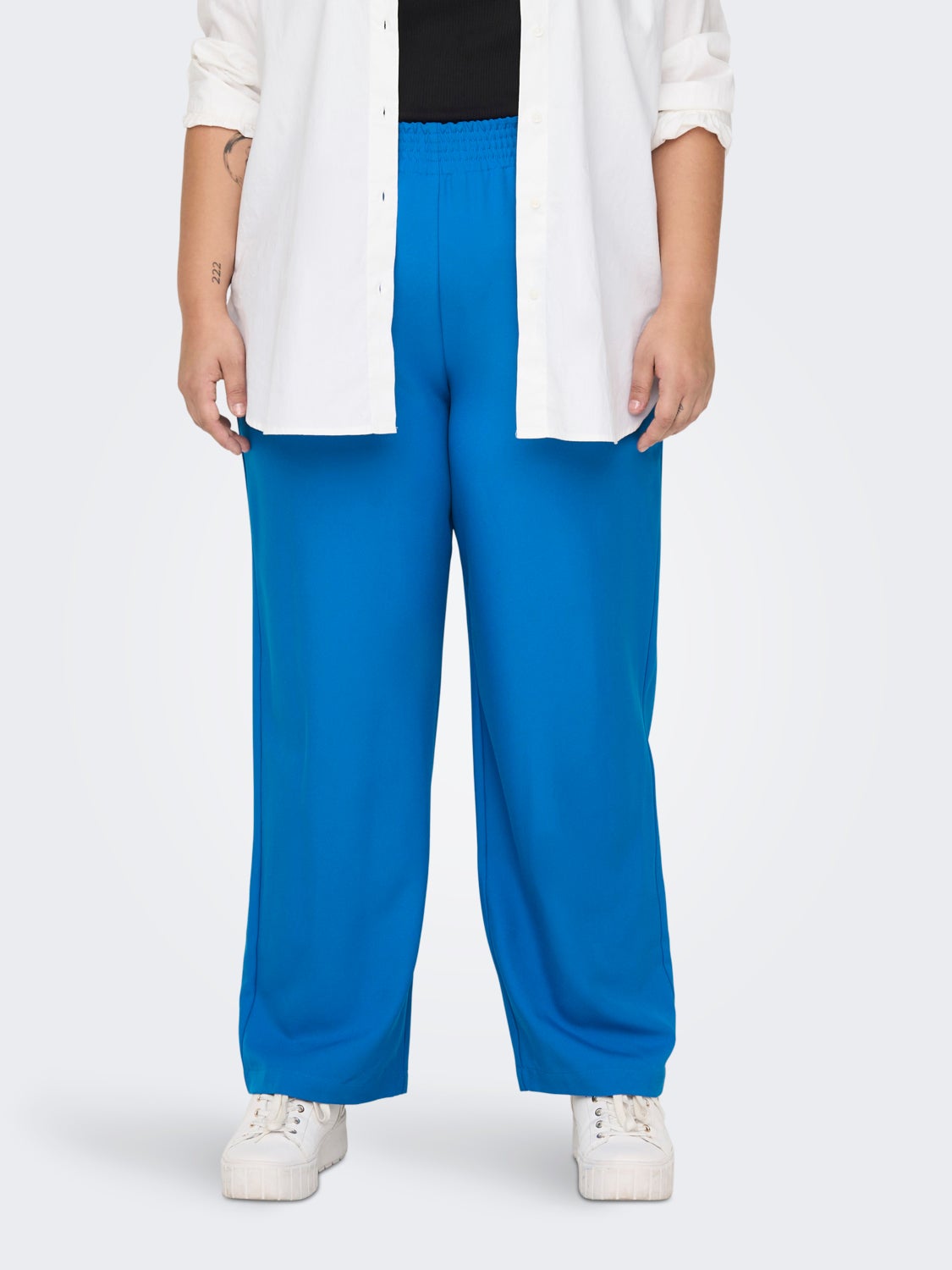 Curvy solid colored Trousers
