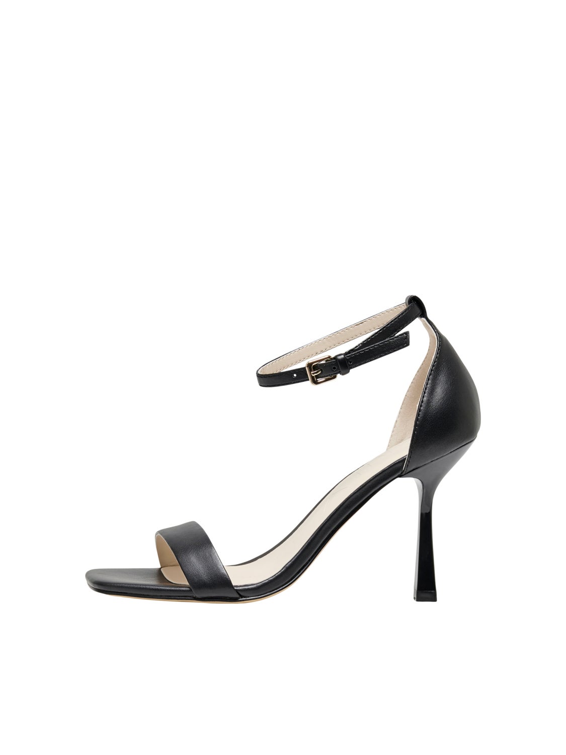 Heeled sandal with ankle strap