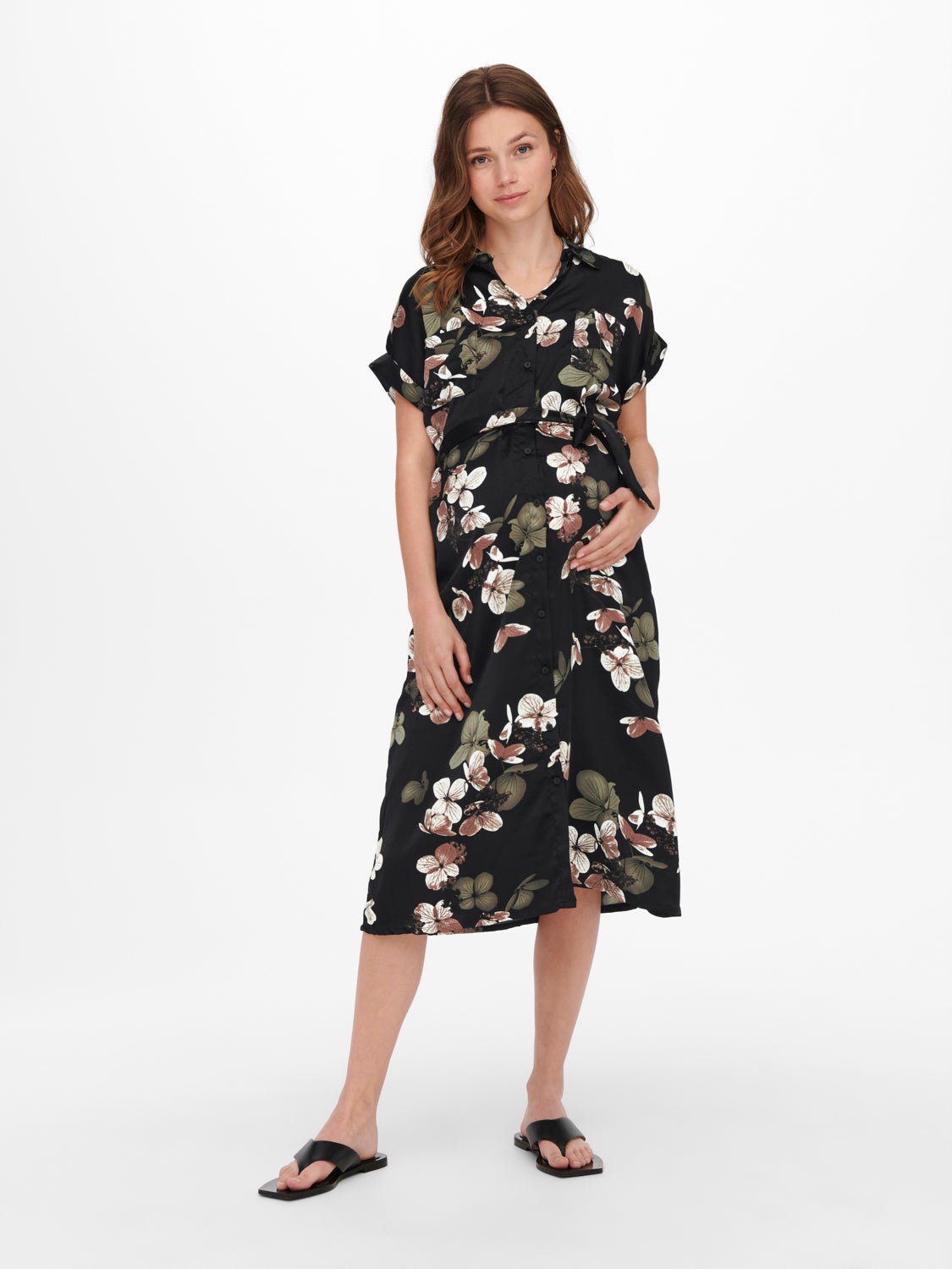 Mama short sleeved Shirt dress