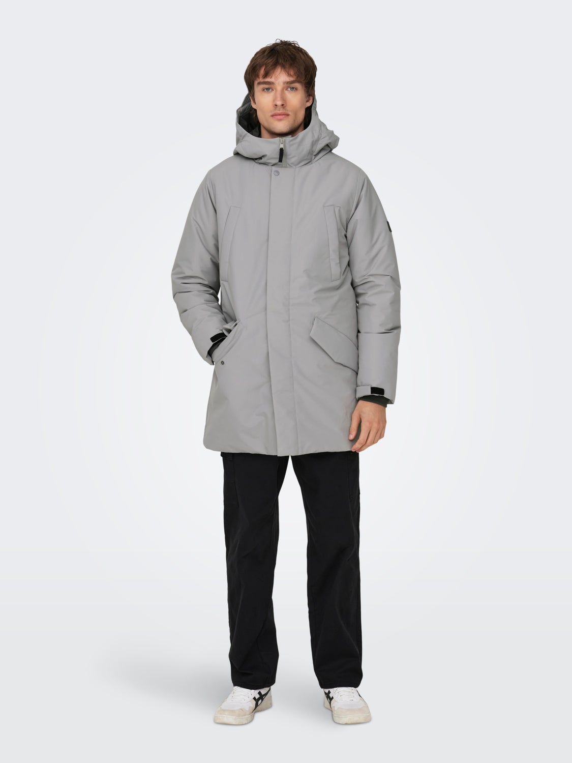 Hooded parka jacket