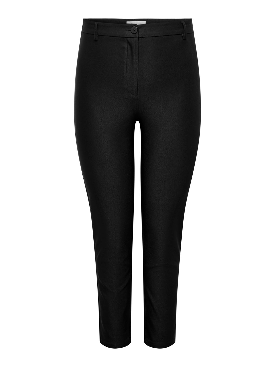 Curvy high waisted viscose blend trousers