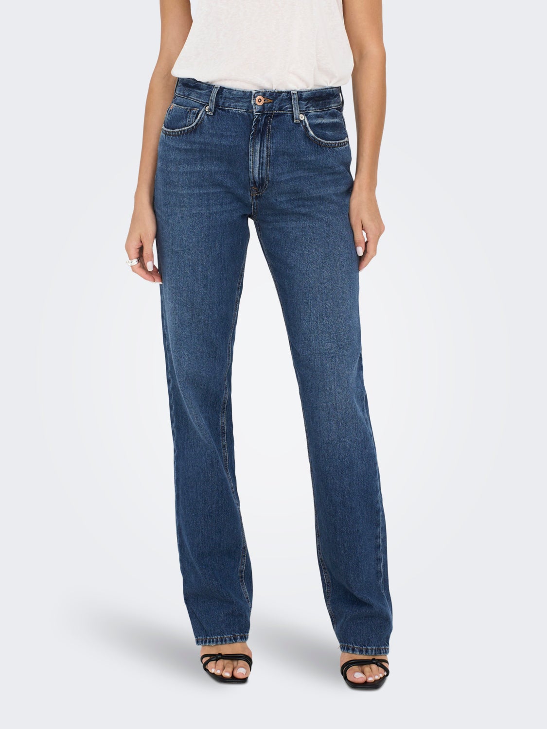 ONLJACI MW STRAIGHT FIT JEANS
