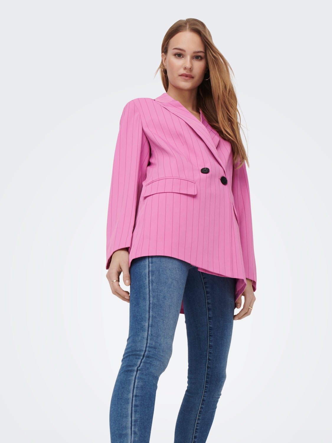 Oversize Fit Reverse Blazer