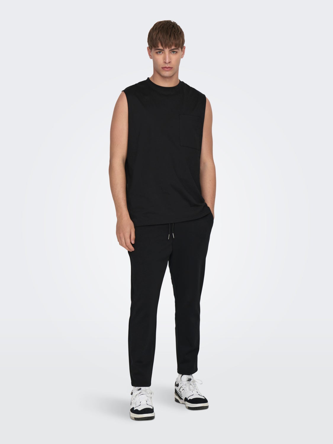 Relaxed Fit Sleeveless T-shirt