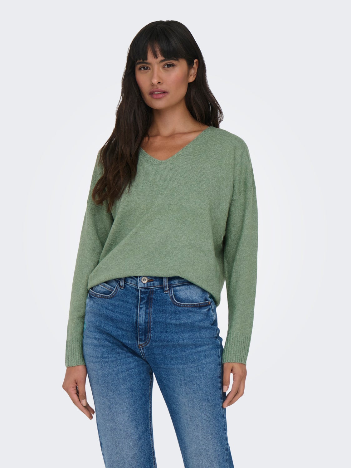 V-neck Knitted Pullover