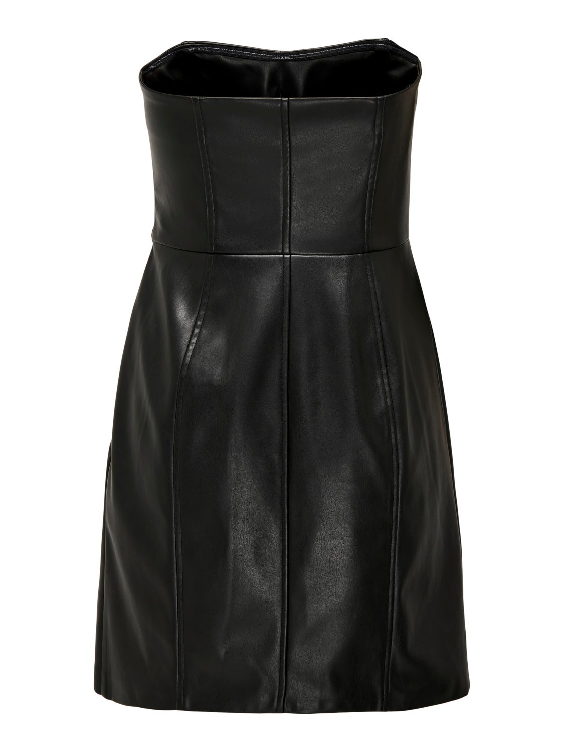 Faux Leather Tube Dress