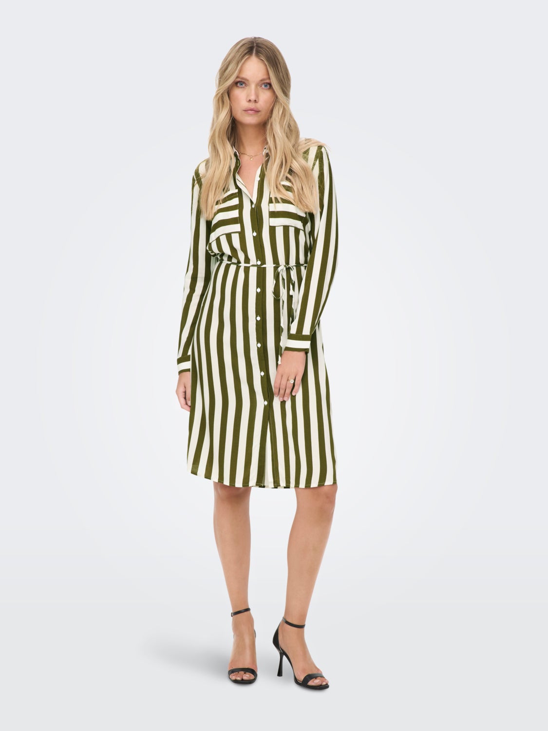 mini striped Shirt dress