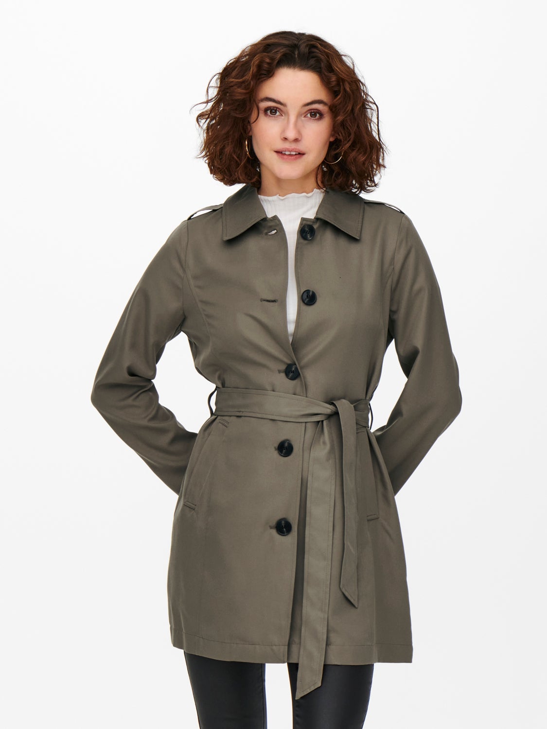 Short belted Trenchcoat