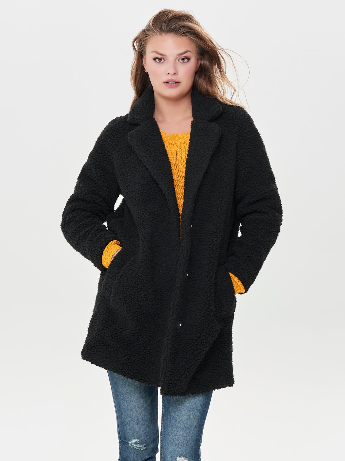 Petite sherpa coat
