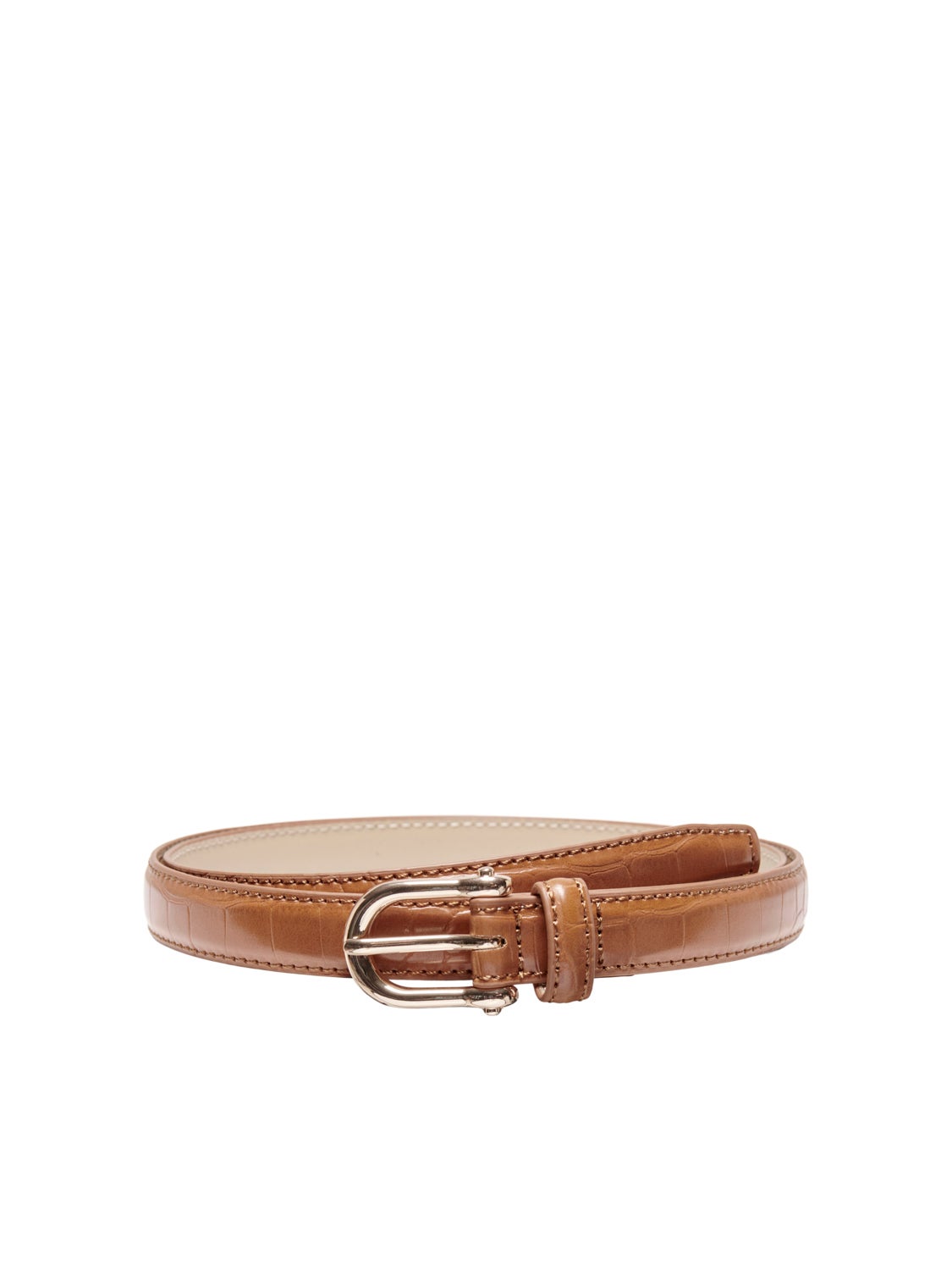 Faux leather belt