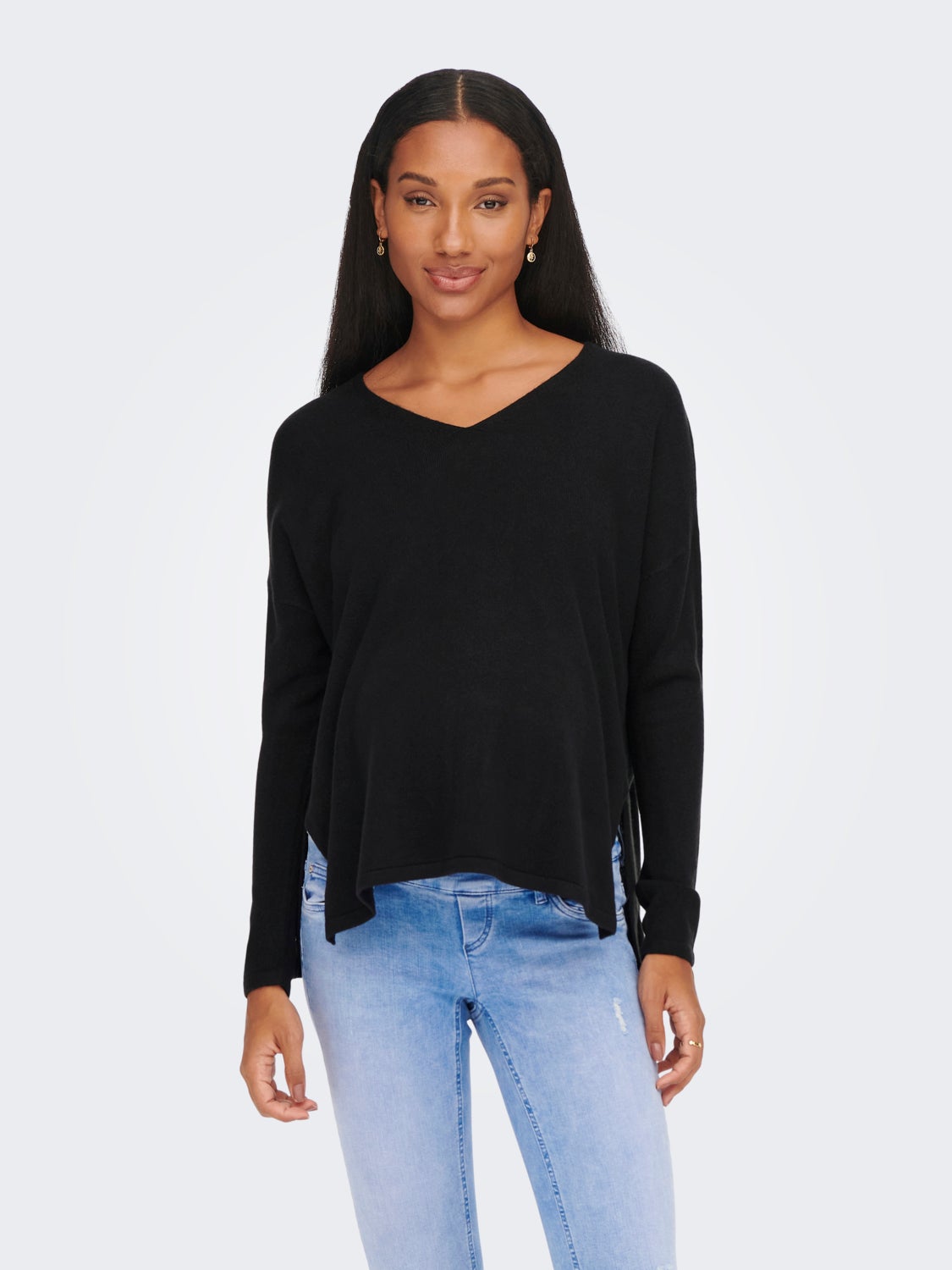 Mama striped Knitted Pullover