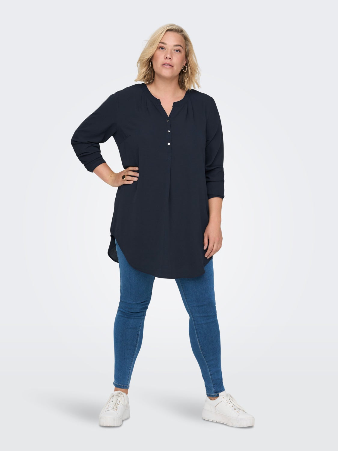 Curvy tunic shirt