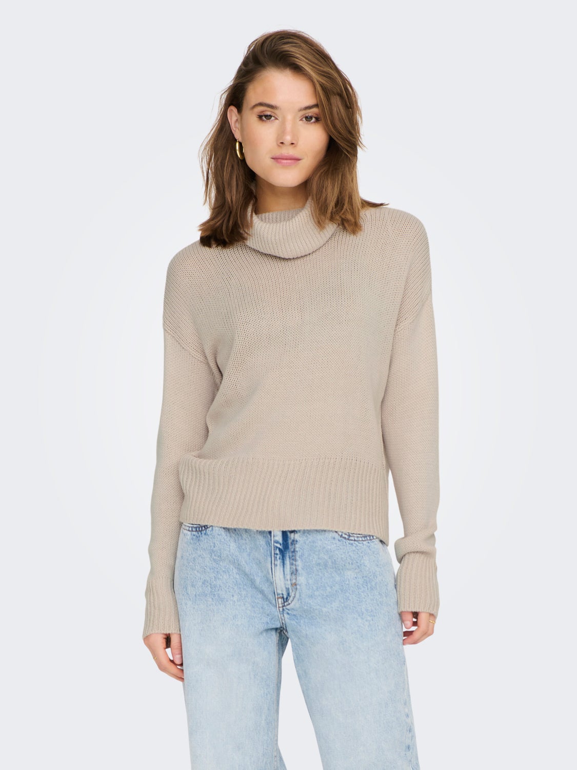High neck Knitted Pullover