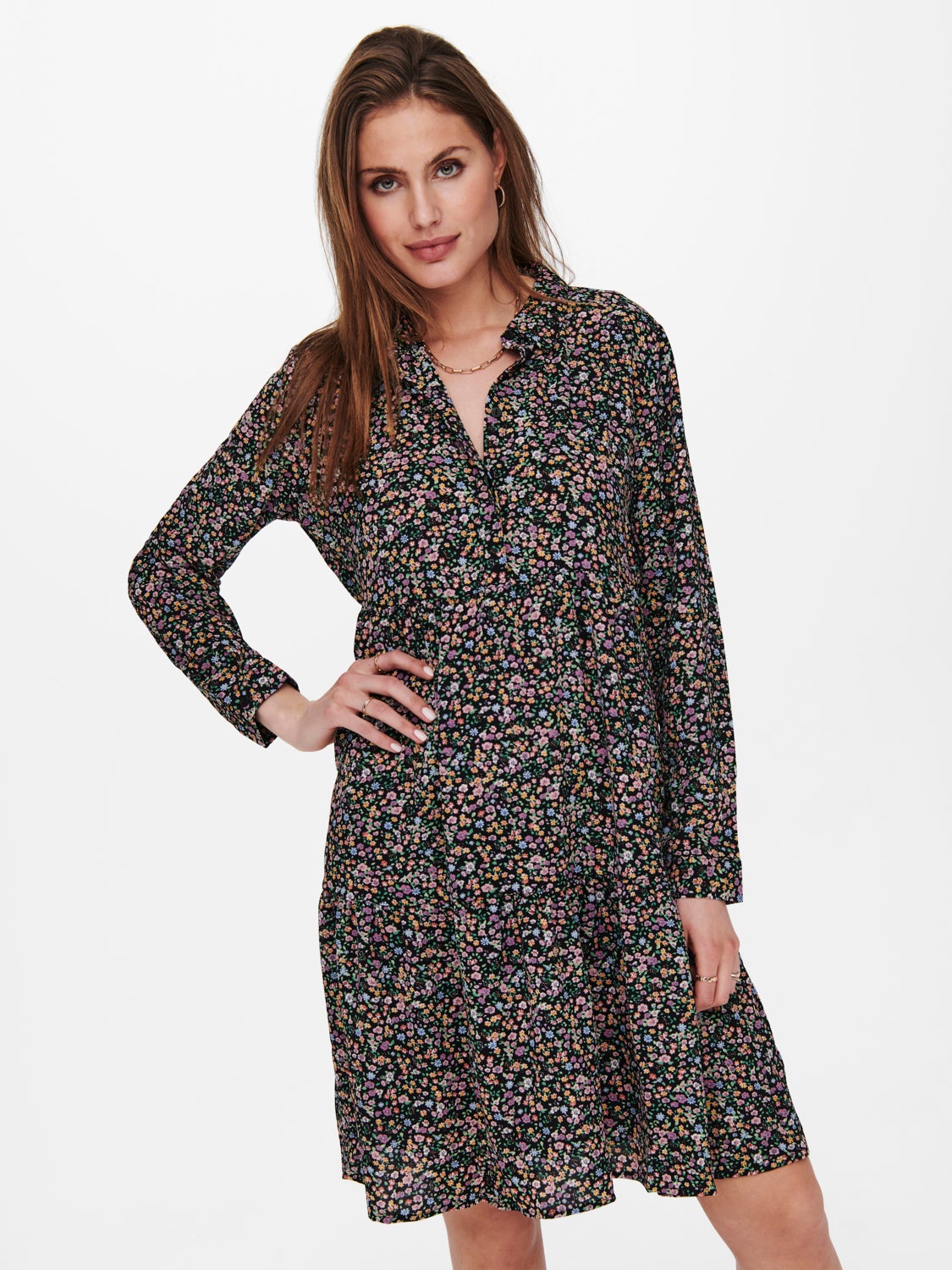 Mini dress with print