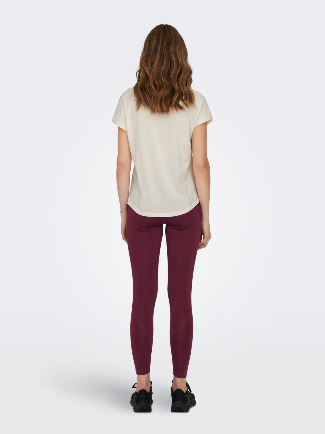 Printet trænings t-shirt