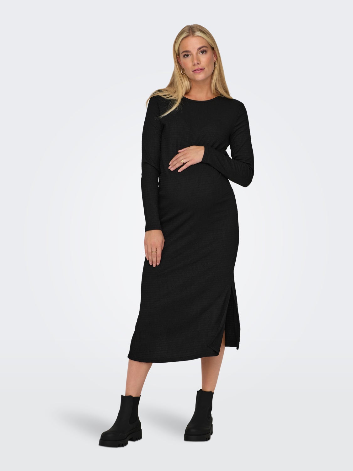 Mama o-neck midi dress