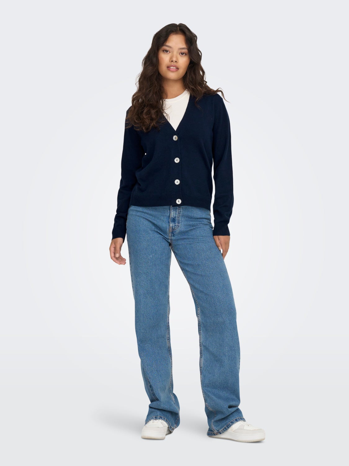 v-neck cardigan with buttons