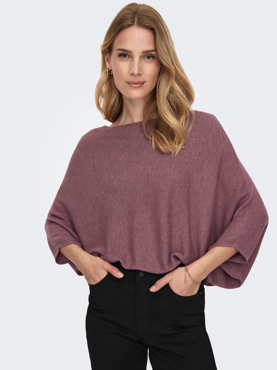 Batsleeve Knitted Pullover