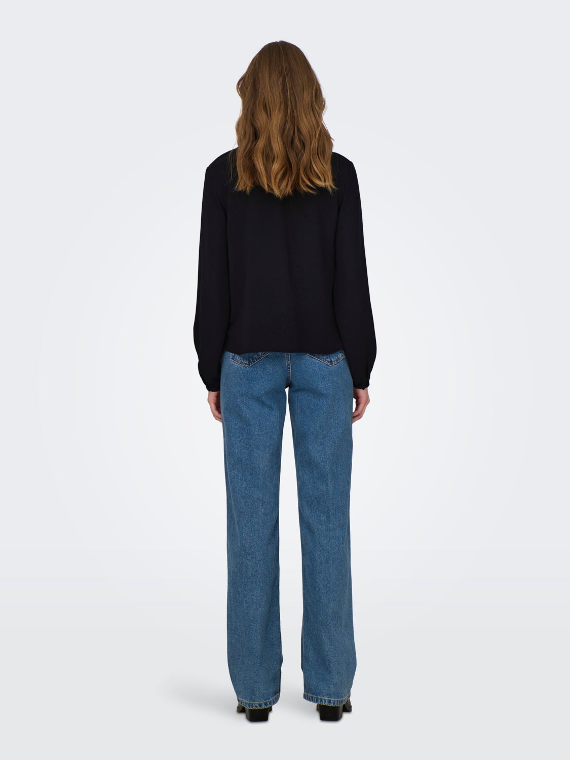 V-neck top with long sleeves