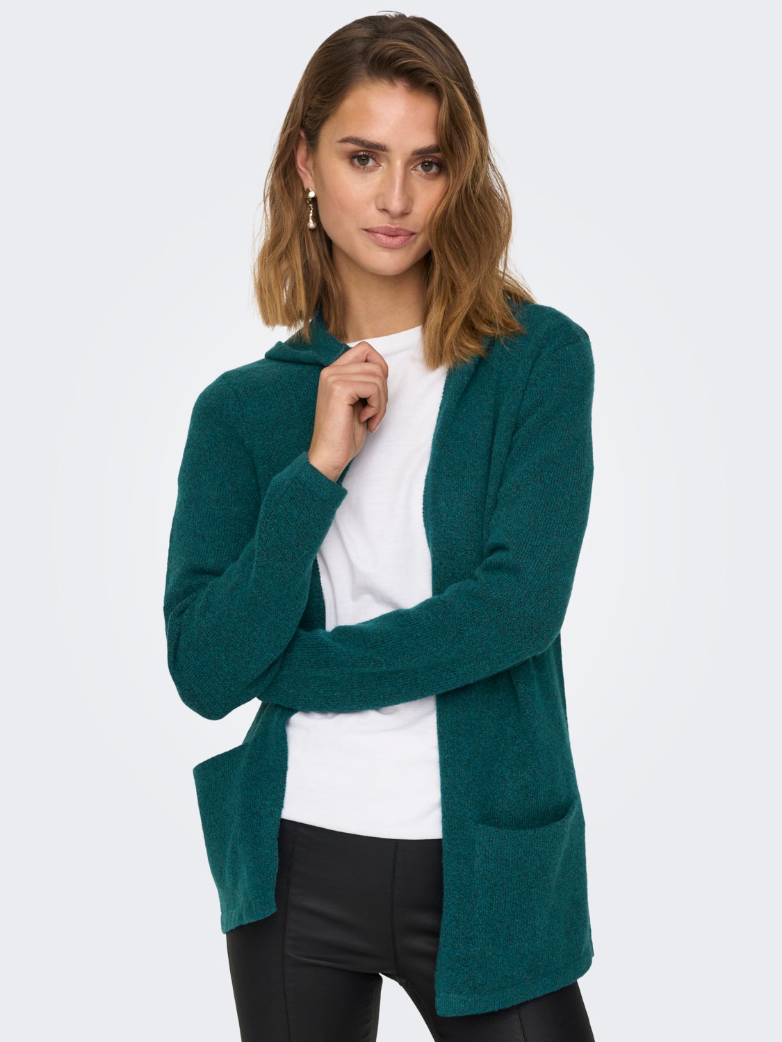 Hooded Knitted Cardigan