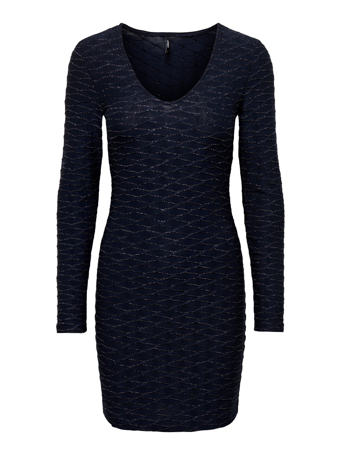 Mini slim dress with glitter