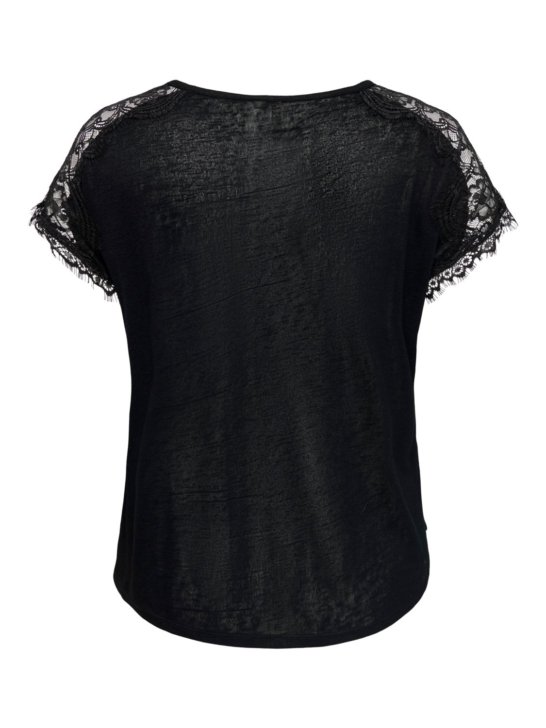 Curvy lace detail Top