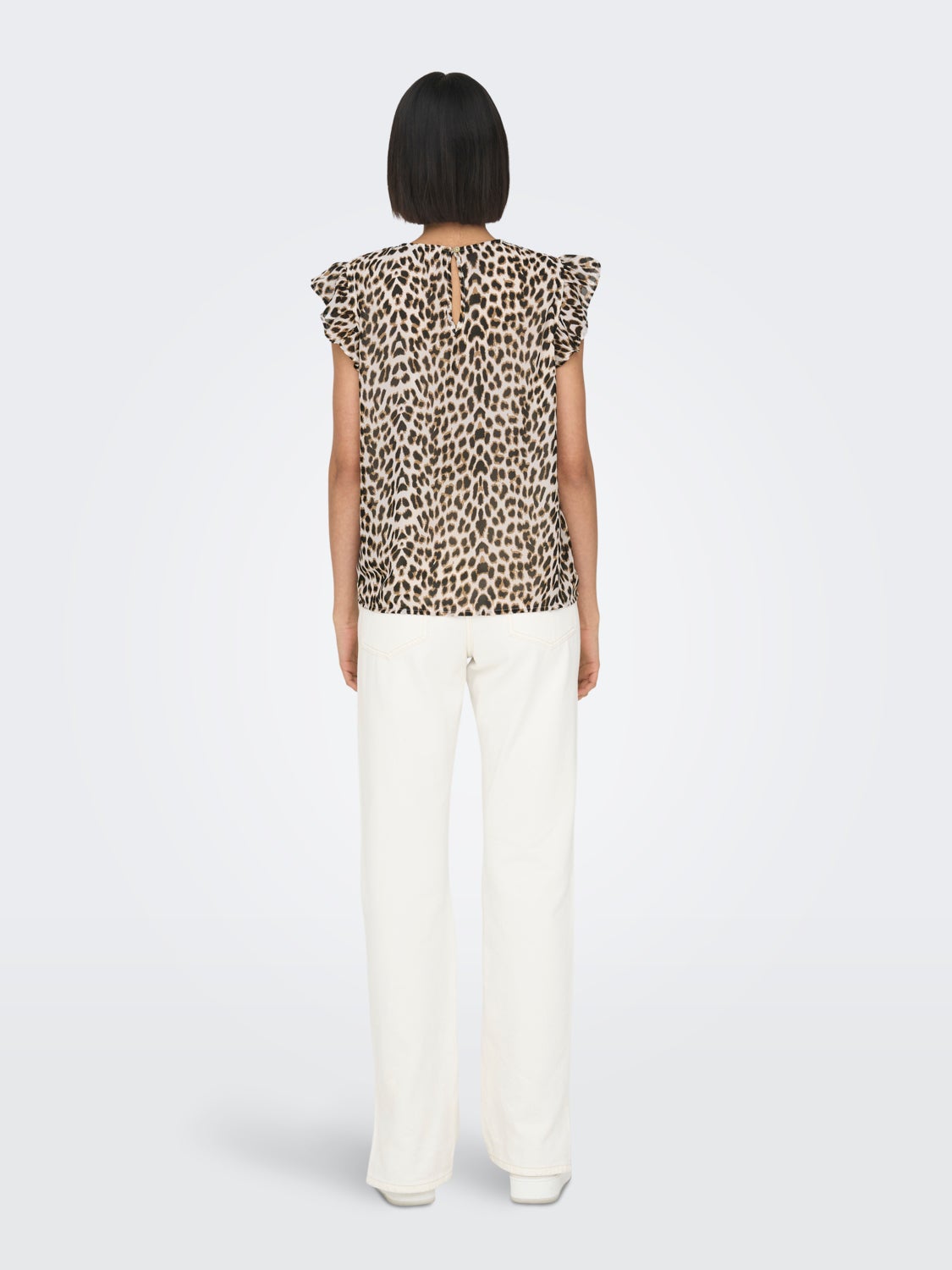 Frill detailed sleeveless top