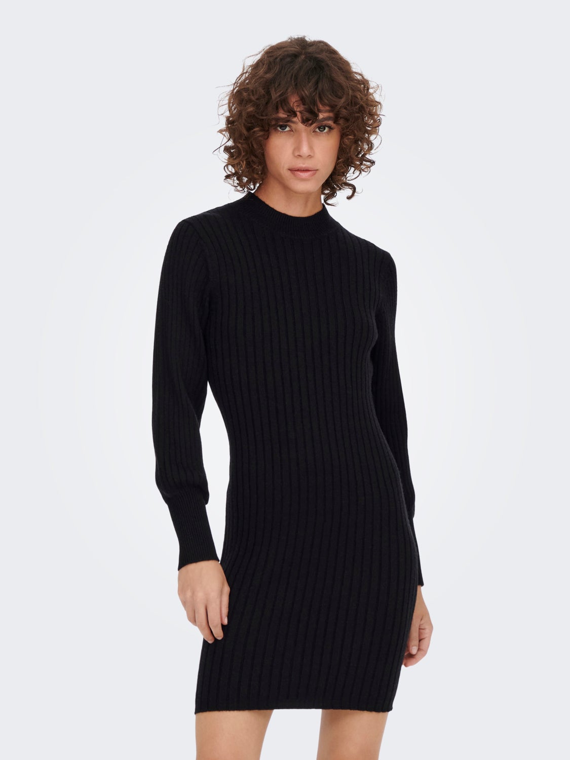 Volume sleeve Knitted Dress
