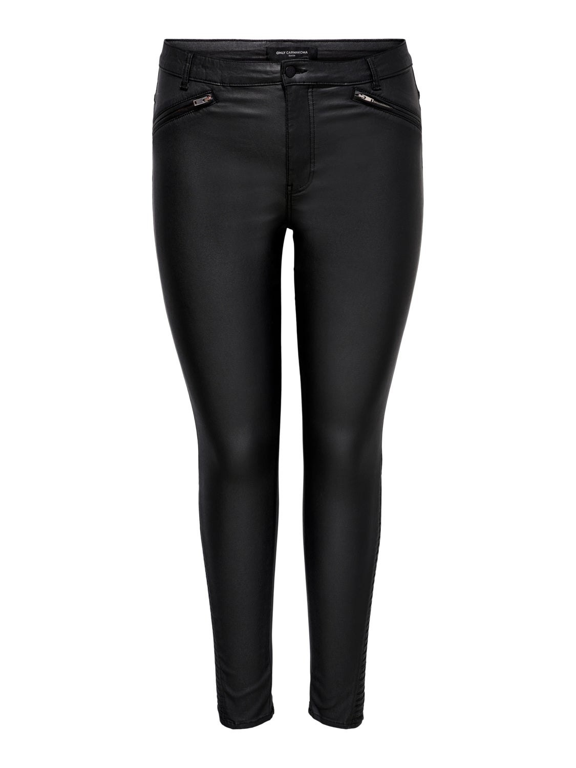 Curvy Carpunk reg coated zip Skinny fit jeans