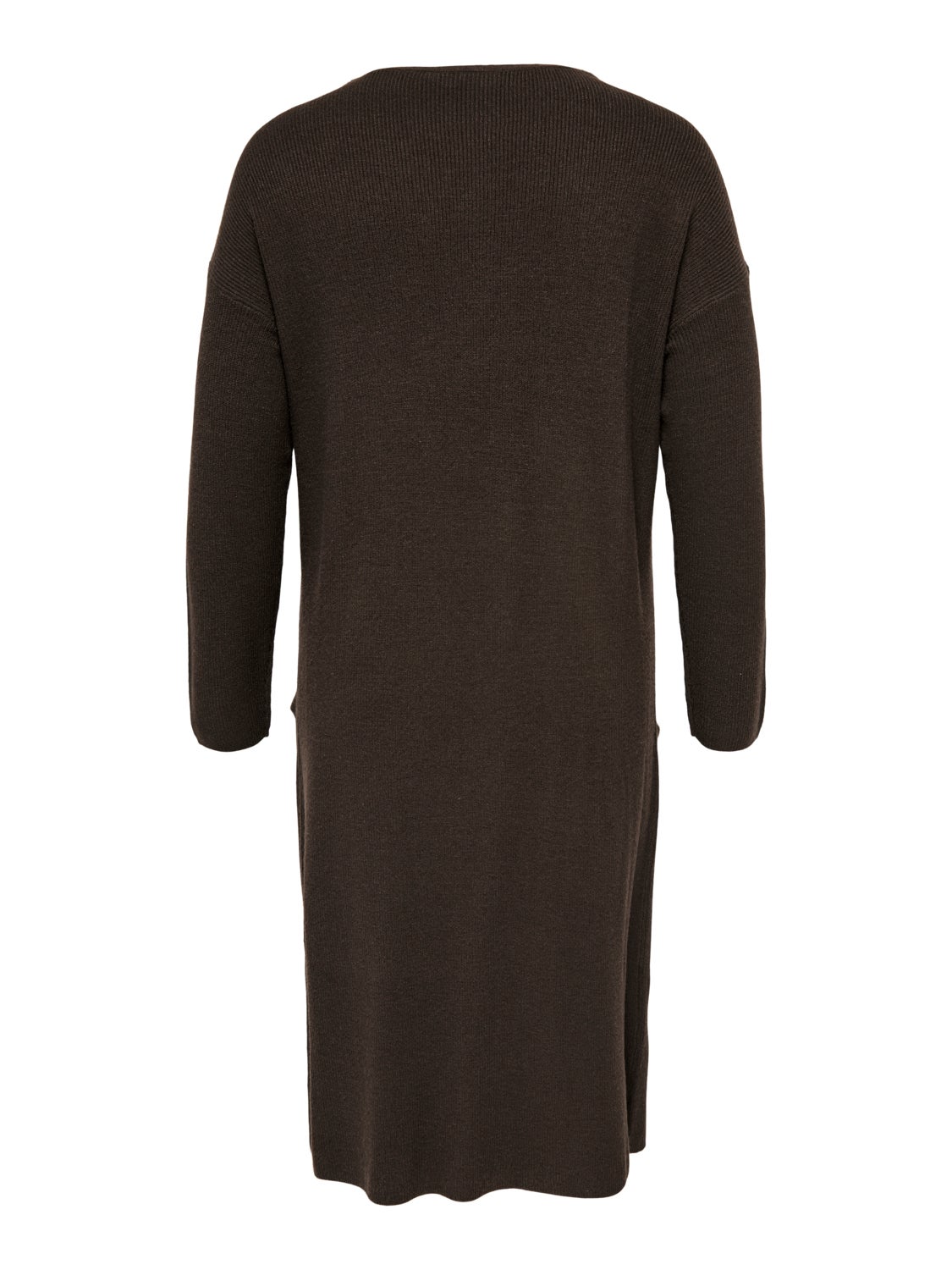 Curvy long knitted cardigan